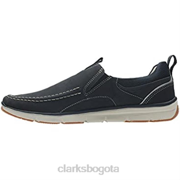 Clarks 0DX8L2330 Mocasines clarks orson row para hombre nobuk azul marino hombres nubuck azul marino