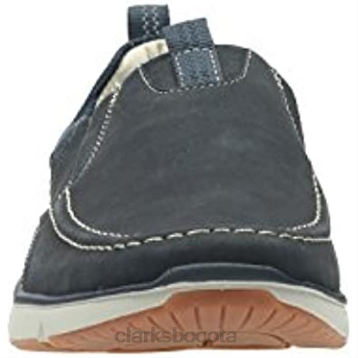 Clarks 0DX8L2330 Mocasines clarks orson row para hombre nobuk azul marino hombres nubuck azul marino