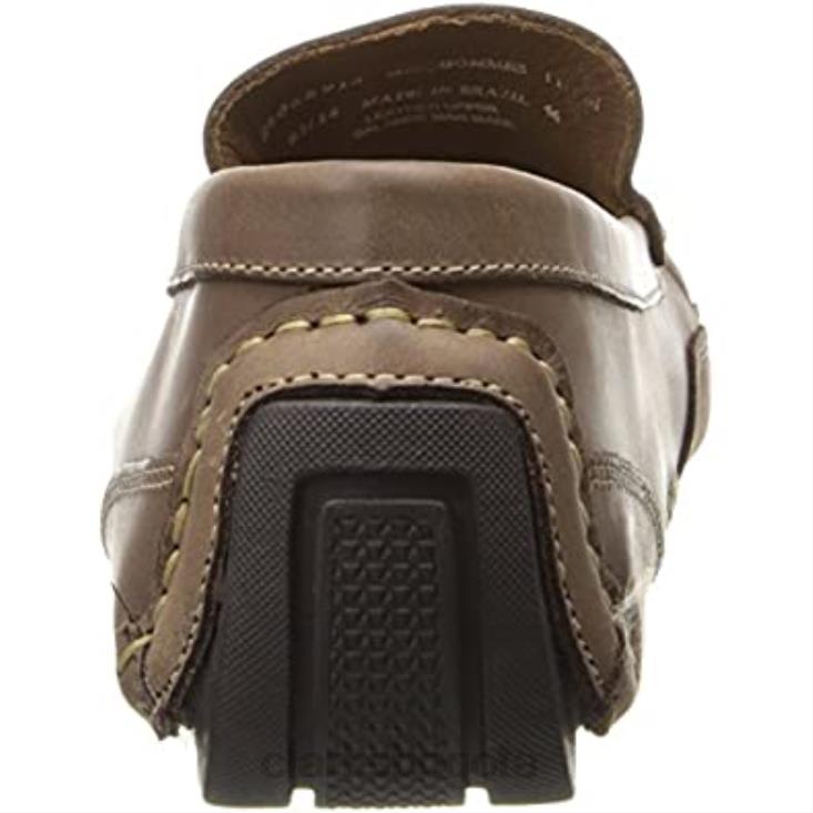 Clarks 0DX8L2332 Mocasines Circuit Hunt para hombre de cuero aceitoso marrón chocolate Clarks hombres cuero aceitoso marrón chocolate