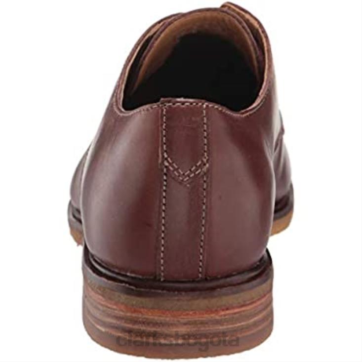 Clarks 0DX8L2336 Delantal Clarkdale de cuero marrón oscuro para hombre Oxford hombres cuero bronceado oscuro