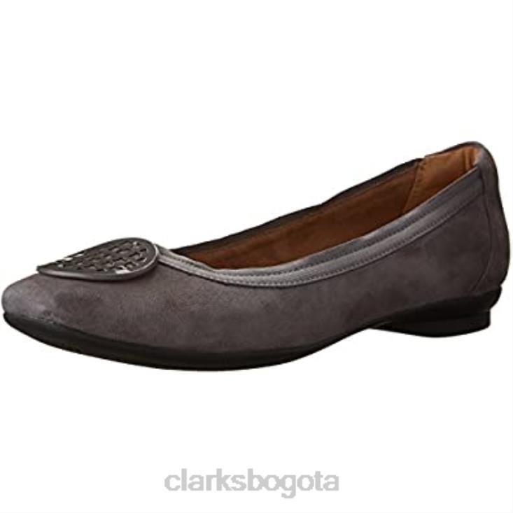 Clarks 0DX8L2339 Clarks ante gris mujer candra blush candra blush mujer gamuza gris