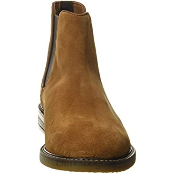 Clarks 0DX8L2340 bota chelsea jaxen de gamuza cola para hombre clarks hombres gamuza cola