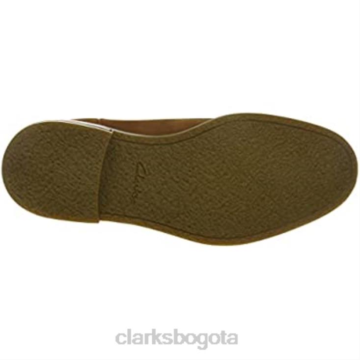Clarks 0DX8L2340 bota chelsea jaxen de gamuza cola para hombre clarks hombres gamuza cola