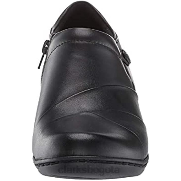 Clarks 0DX8L2342 mocasines channing essa para mujer clarks negros mujer negro