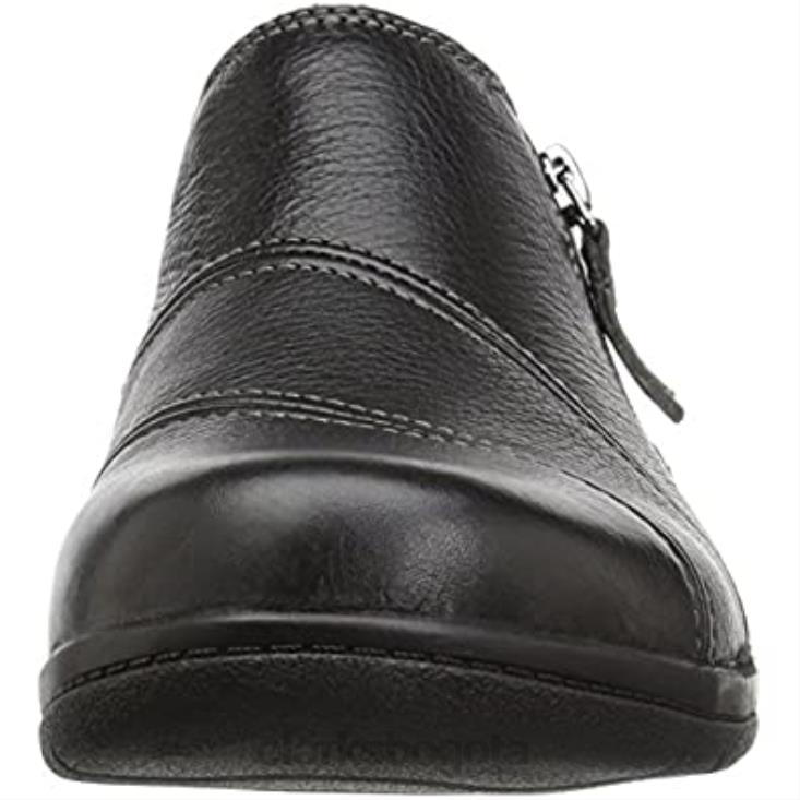 Clarks 0DX8L2345 Mocasines clarks cheyn clay de cuero negro para mujer mujer cuero negro