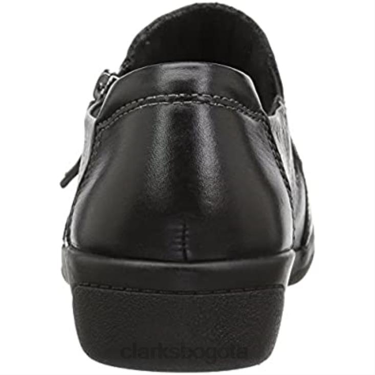 Clarks 0DX8L2345 Mocasines clarks cheyn clay de cuero negro para mujer mujer cuero negro