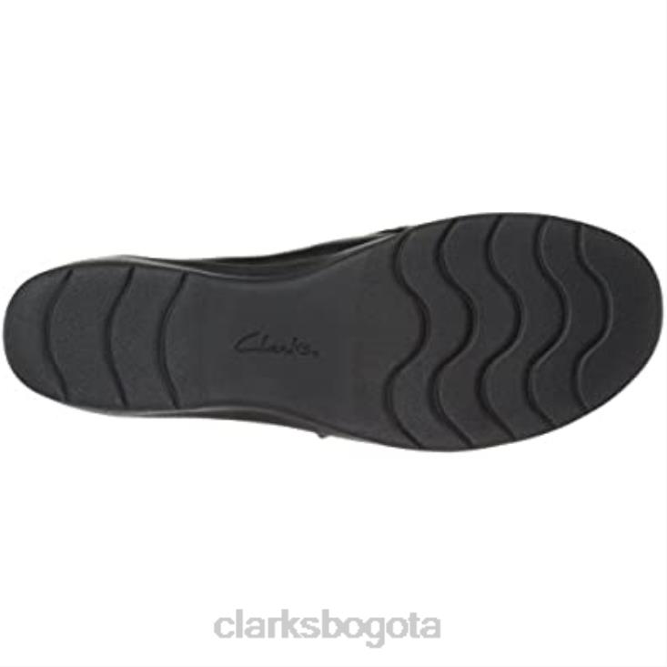 Clarks 0DX8L2345 Mocasines clarks cheyn clay de cuero negro para mujer mujer cuero negro