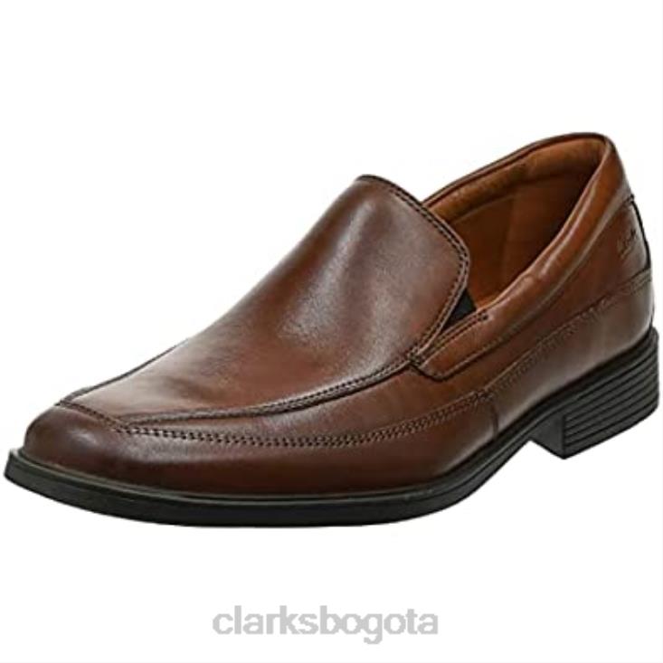 Clarks 0DX8L2348 Mocasines sin cordones tilden free para hombre color tostado oscuro clarks hombres bronceado oscuro