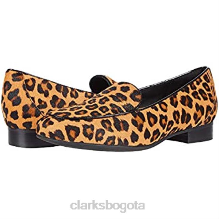 Clarks 0DX8L2349 mujer un blush facilidad clarks leopardo po ny pelo cuero mujer cuero de pelo de caballo de leopardo