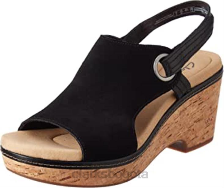 Clarks 0DX8L2350 sandalia giselle sea mujer negro sde clarks mujer negro