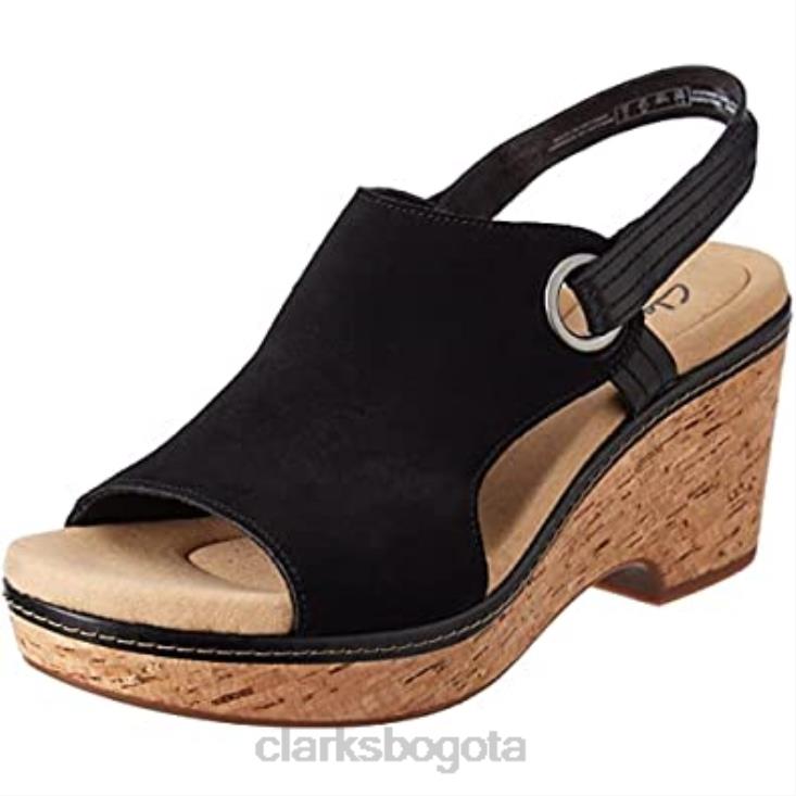 Clarks 0DX8L2350 sandalia giselle sea mujer negro sde clarks mujer negro