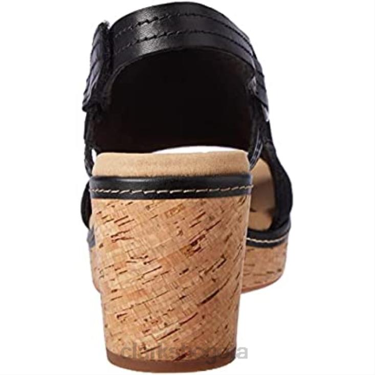 Clarks 0DX8L2350 sandalia giselle sea mujer negro sde clarks mujer negro