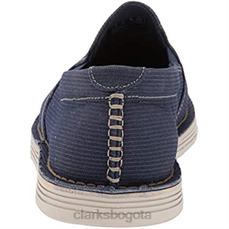 Clarks 0DX8L2352 Mocasines clarks forge free de lona azul oscuro para hombre hombres lienzo azul oscuro