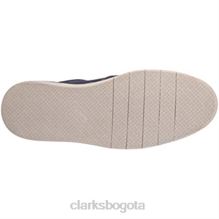 Clarks 0DX8L2352 Mocasines clarks forge free de lona azul oscuro para hombre hombres lienzo azul oscuro