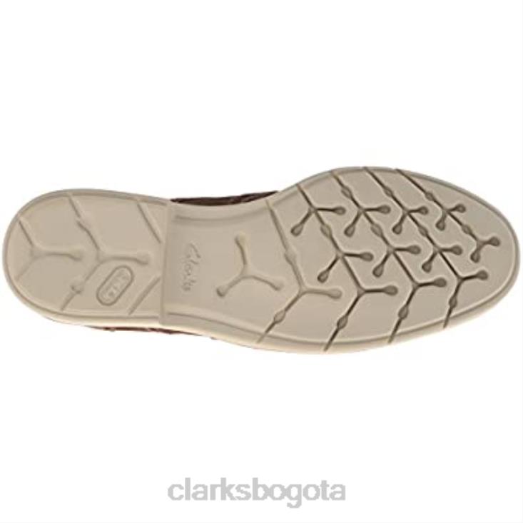 Clarks 0DX8L2355 clarks raspbrogue oxford de ante topo unisexo gamuza color topo