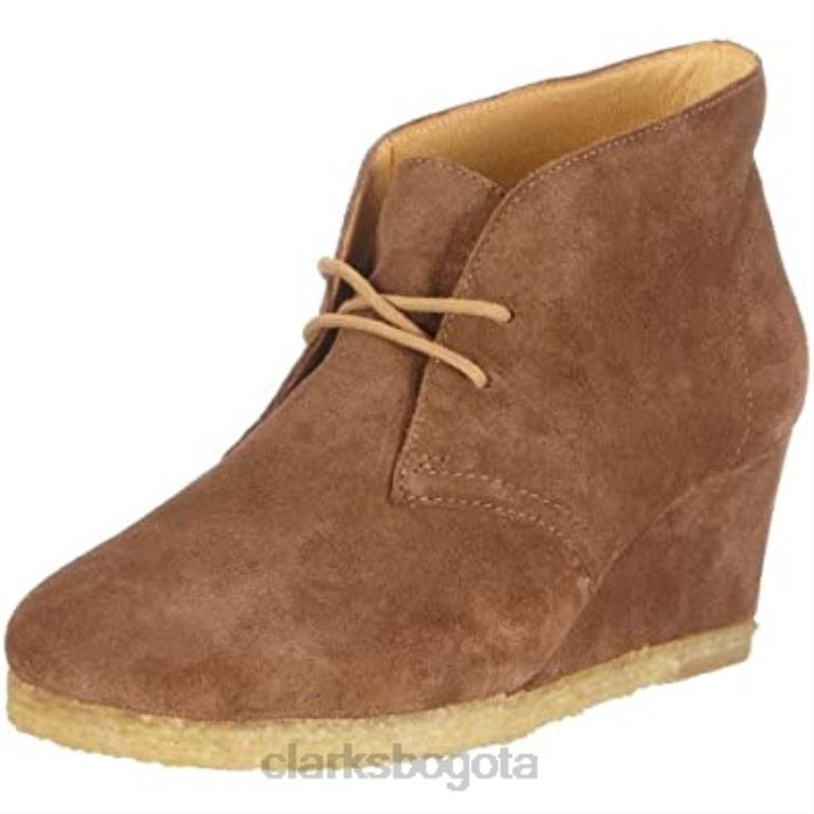 Clarks 0DX8L2357 botas safari yarra mujer clarks ante marrón nogal mujer ante marrón nogal