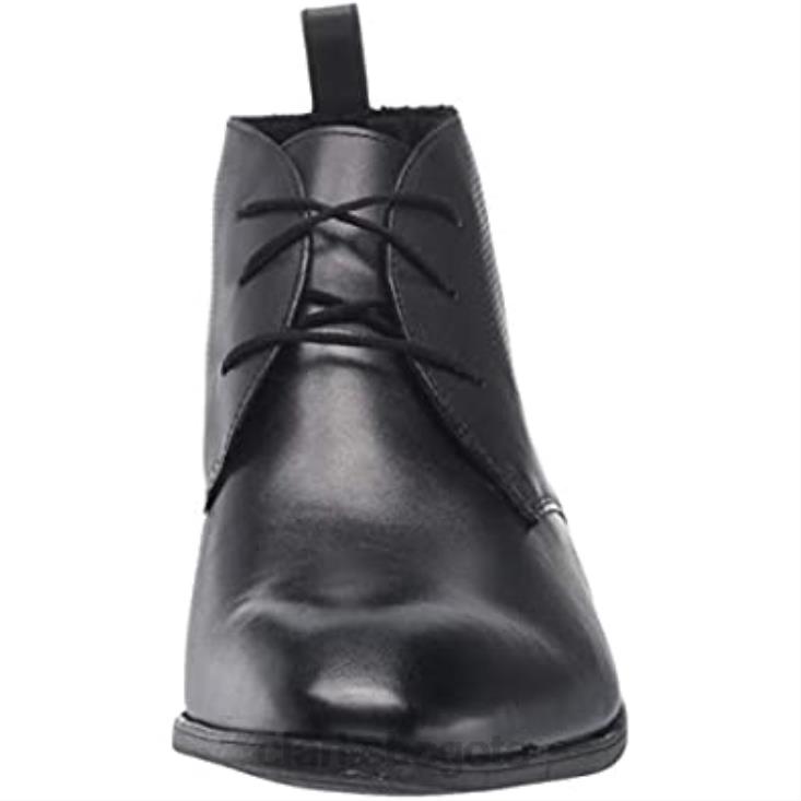 Clarks 0DX8L2359 botín bampton up hombre clarks piel negro hombres cuero negro