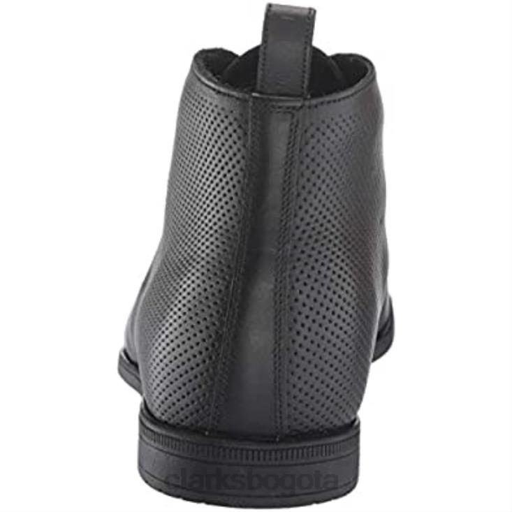 Clarks 0DX8L2359 botín bampton up hombre clarks piel negro hombres cuero negro