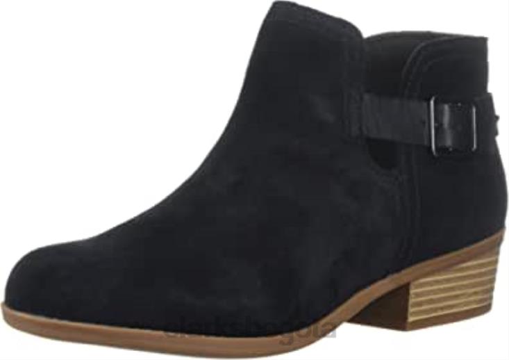 Clarks 0DX8L2363 Botín clarks addiy carisa de mujer en ante negro mujer ante negro