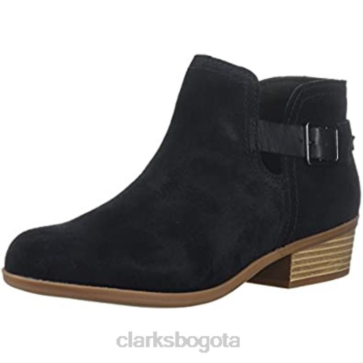 Clarks 0DX8L2363 Botín clarks addiy carisa de mujer en ante negro mujer ante negro