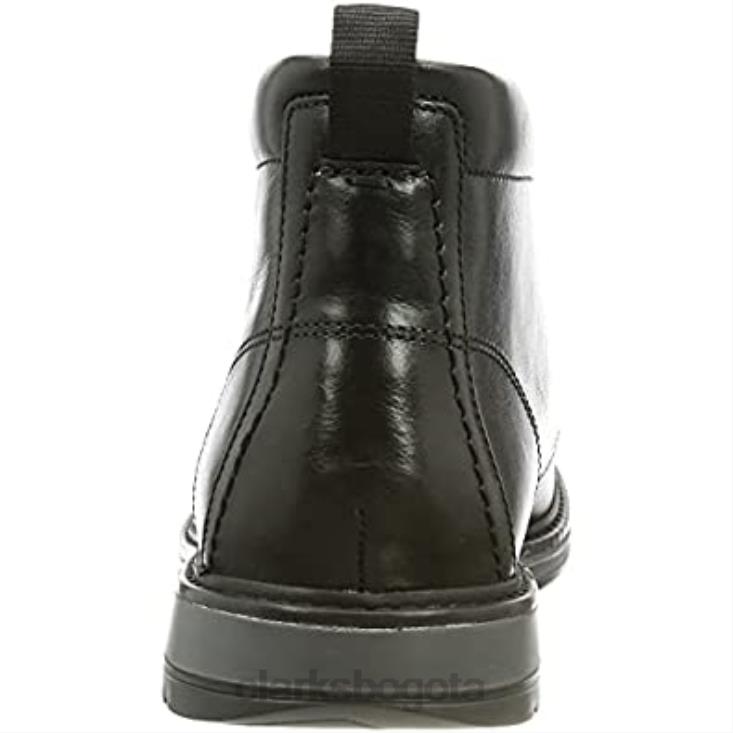 Clarks 0DX8L2364 botas chukka negras chantrydesert de cuero negro para hombre clarks hombres cuero negro