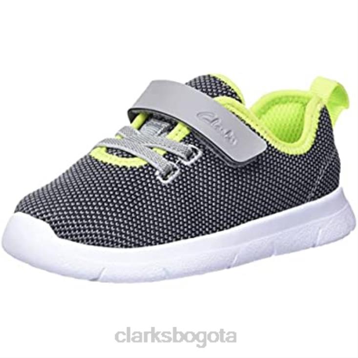 Clarks 0DX8L2365 Zapatilla ath weave t para niño clarks gris combi niños combinado gris