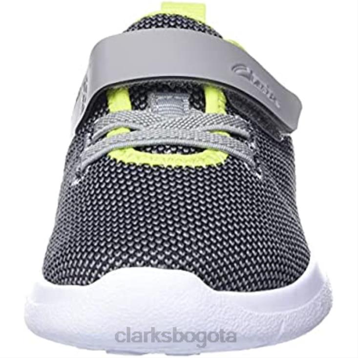Clarks 0DX8L2365 Zapatilla ath weave t para niño clarks gris combi niños combinado gris