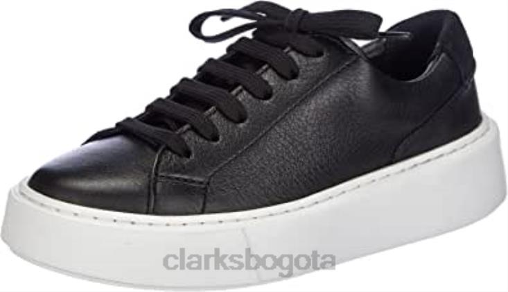 Clarks 0DX8L2367 Zapatilla Hero Lite Lace Mujer Clarks Cuero Negro mujer cuero negro