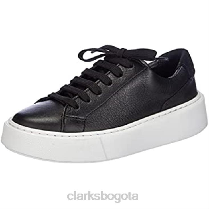 Clarks 0DX8L2367 Zapatilla Hero Lite Lace Mujer Clarks Cuero Negro mujer cuero negro