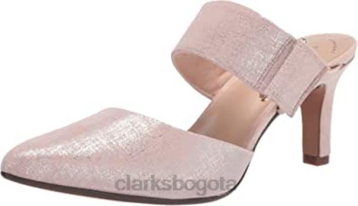 Clarks 0DX8L2368 rosa polvoriento interés cuero clarks womens illeana daisy pump mujer
