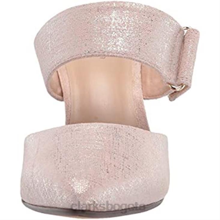 Clarks 0DX8L2368 rosa polvoriento interés cuero clarks women\s illeana daisy pump mujer