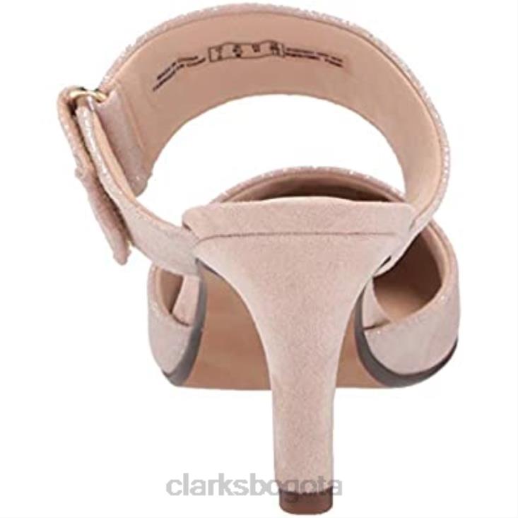 Clarks 0DX8L2368 rosa polvoriento interés cuero clarks women\s illeana daisy pump mujer
