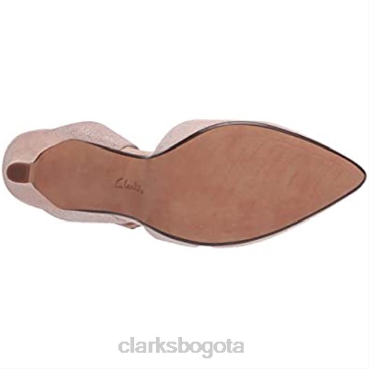 Clarks 0DX8L2368 rosa polvoriento interés cuero clarks women\s illeana daisy pump mujer