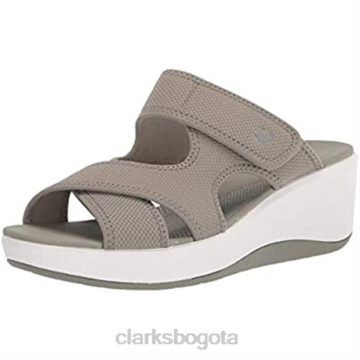 Clarks 0DX8L2369 Sandalias Clarks Dusty Olive Textile Step Cali Reef para mujer mujer