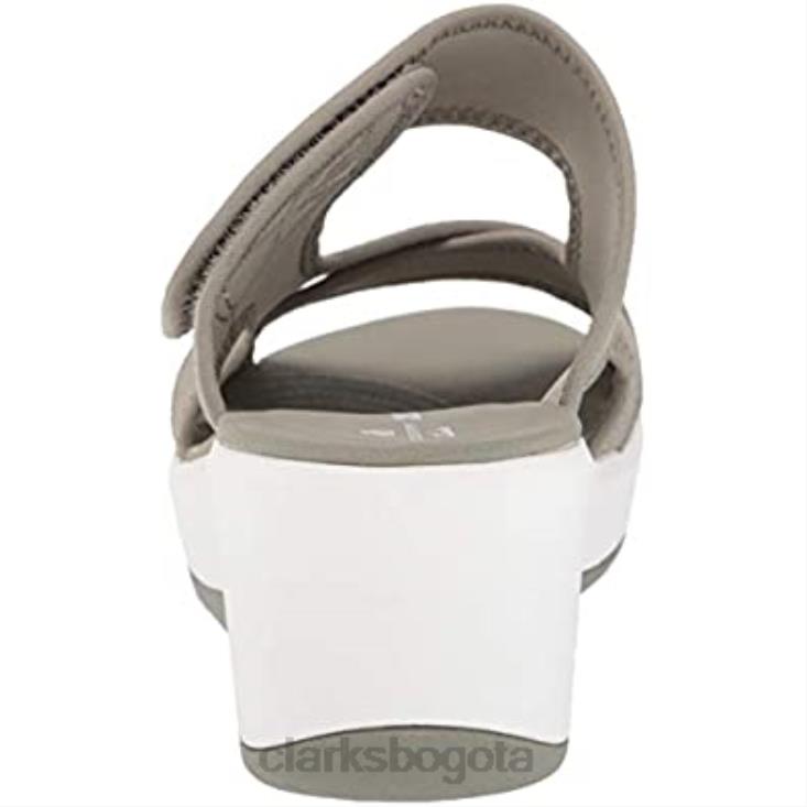 Clarks 0DX8L2369 Sandalias Clarks Dusty Olive Textile Step Cali Reef para mujer mujer