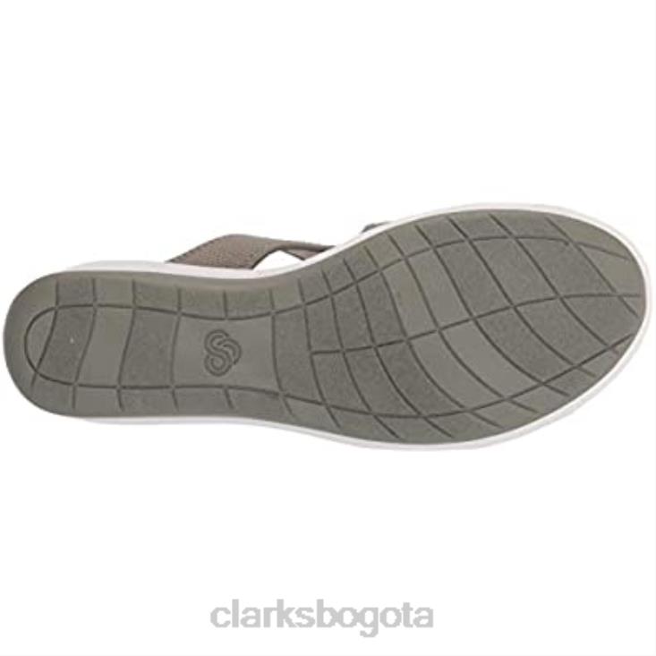 Clarks 0DX8L2369 Sandalias Clarks Dusty Olive Textile Step Cali Reef para mujer mujer