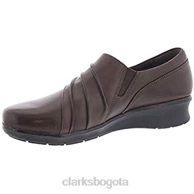 Clarks 0DX8L237 Mocasín Hope Roxanne Mujer Clarks Cuero Marrón mujer