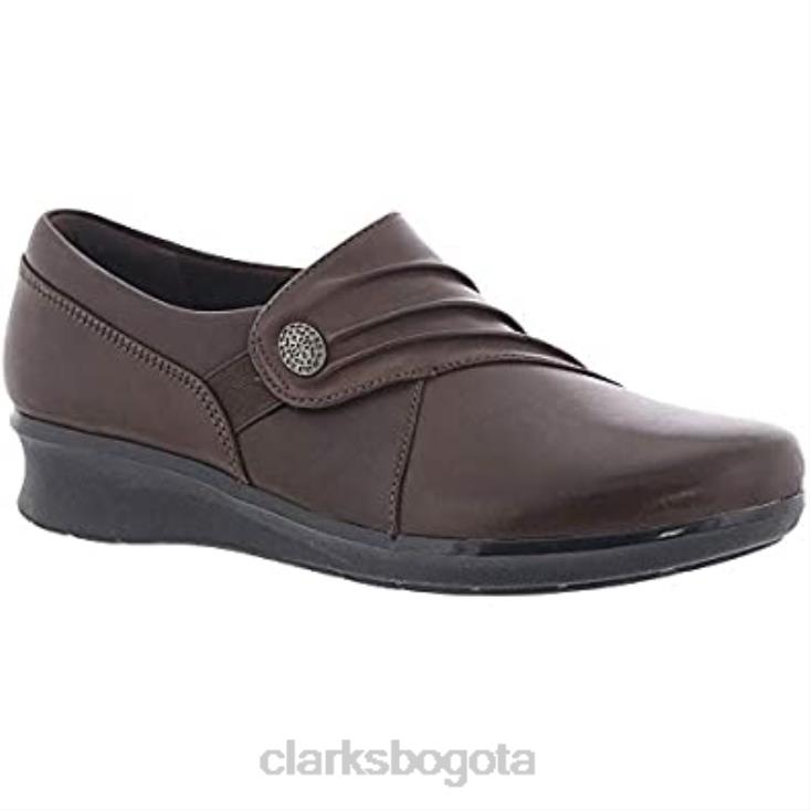 Clarks 0DX8L237 Mocasín Hope Roxanne Mujer Clarks Cuero Marrón mujer