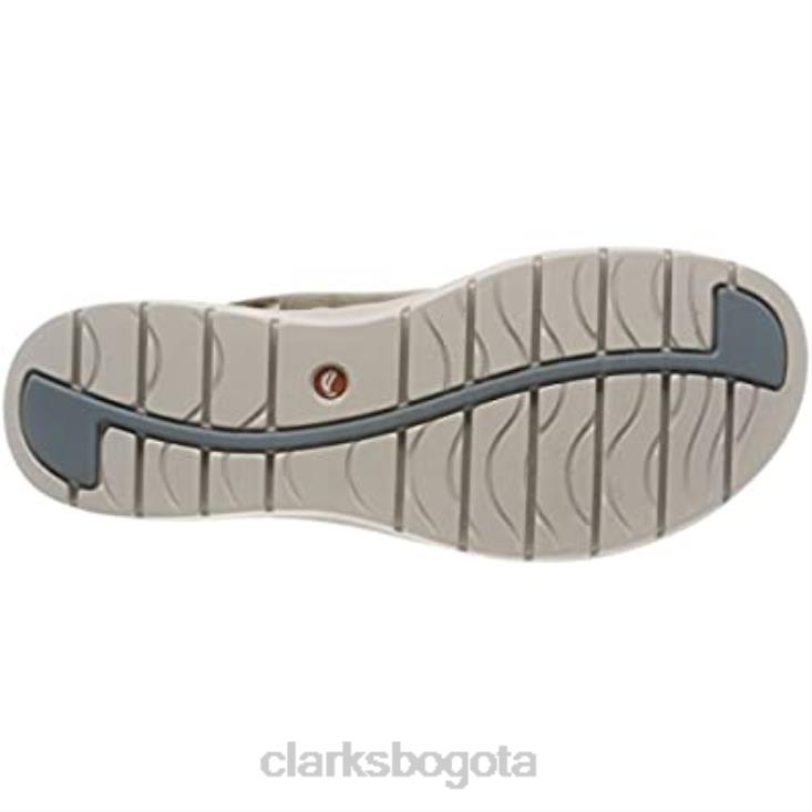 Clarks 0DX8L2374 sandalias con tira trasera un karely hail para mujer nubuck verde salvia clarks mujer nubuck verde salvia