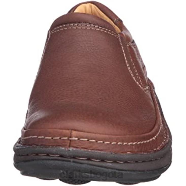 Clarks 0DX8L2378 Mocasines Clarks Nature Easy para hombre de cuero caoba ny hombres cuero caoba