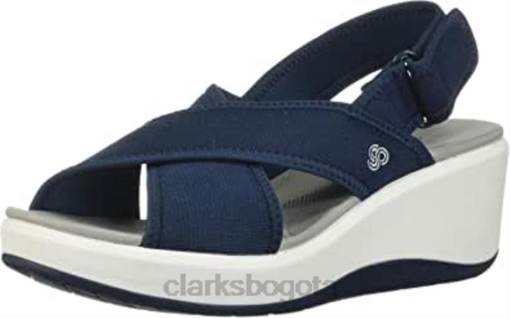 Clarks 0DX8L2379 Sandalia clarks step cali cove de textil azul marino para mujer mujer textil azul marino