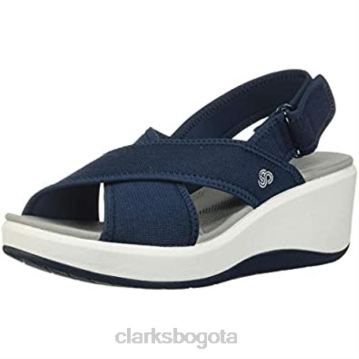Clarks 0DX8L2379 Sandalia clarks step cali cove de textil azul marino para mujer mujer textil azul marino