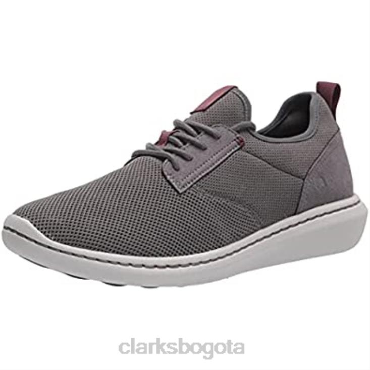 Clarks 0DX8L2384 Clarks textil gris para hombre Step Urban Low Oxford hombres textil gris