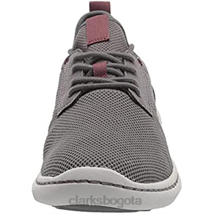 Clarks 0DX8L2384 Clarks textil gris para hombre Step Urban Low Oxford hombres textil gris