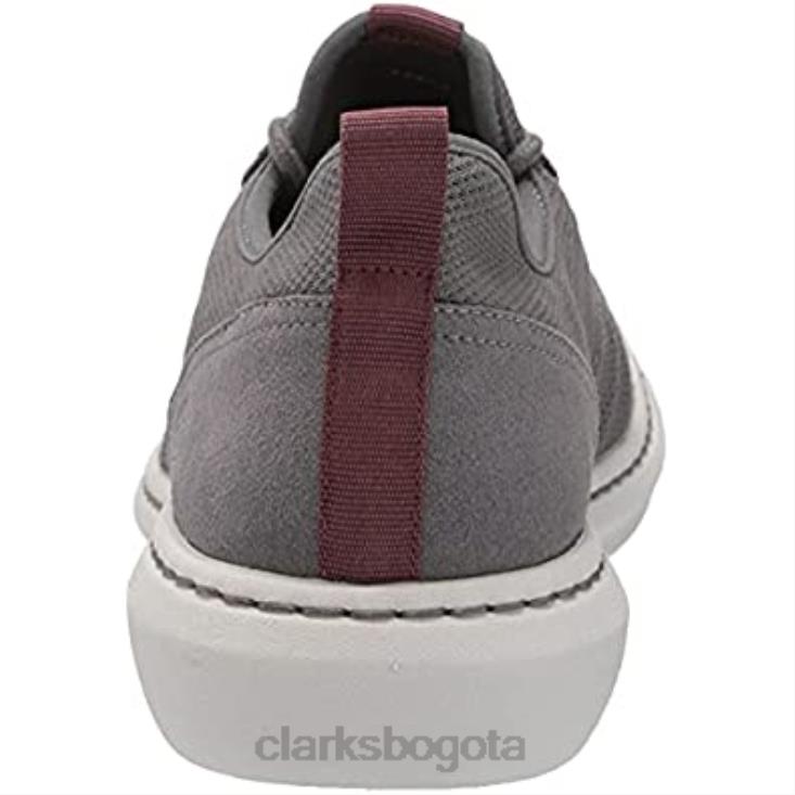 Clarks 0DX8L2384 Clarks textil gris para hombre Step Urban Low Oxford hombres textil gris