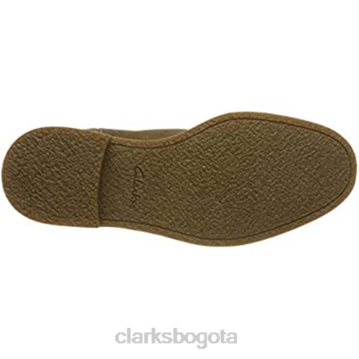 Clarks 0DX8L2387 Bota Chelsea Clarks Jaxen de ante color topo para hombre hombres gamuza color topo