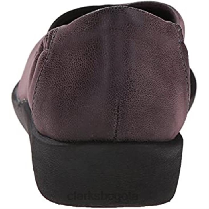 Clarks 0DX8L2389 bailarinas clarks sillian jetay mujer nobuk sintético gris morado mujer nubuck sintético gris violeta