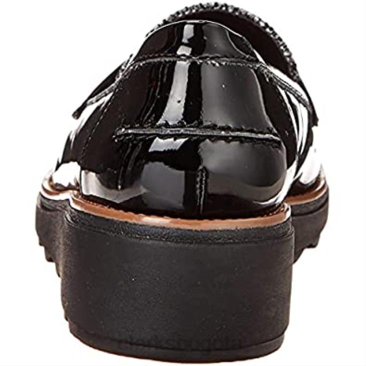 Clarks 0DX8L2390 mocasines sharon gracie para mujer charol negro combi clarks mujer combi charol negro
