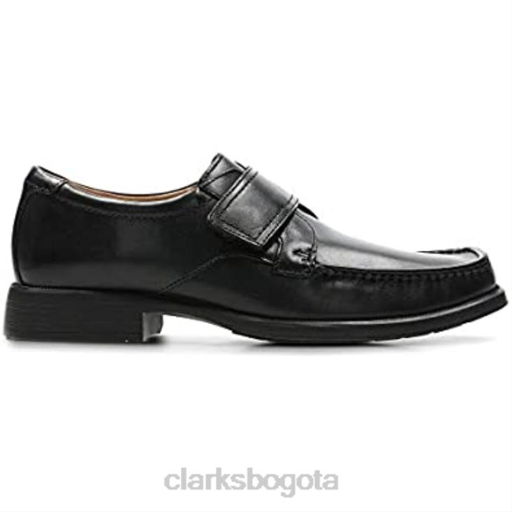 Clarks 0DX8L2391 mocasines hombre velcro huckley roll piel negra clarks negro hombres negro