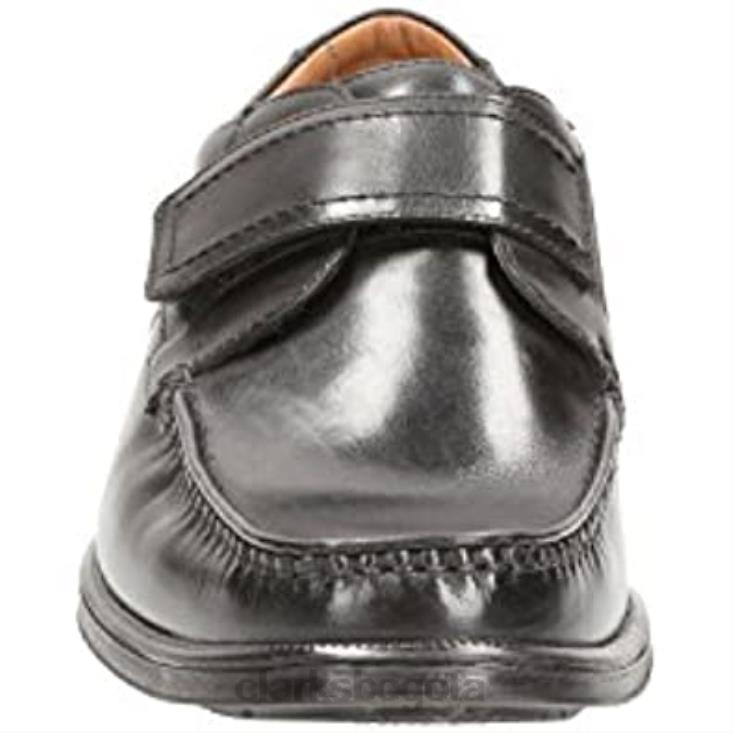 Clarks 0DX8L2391 mocasines hombre velcro huckley roll piel negra clarks negro hombres negro